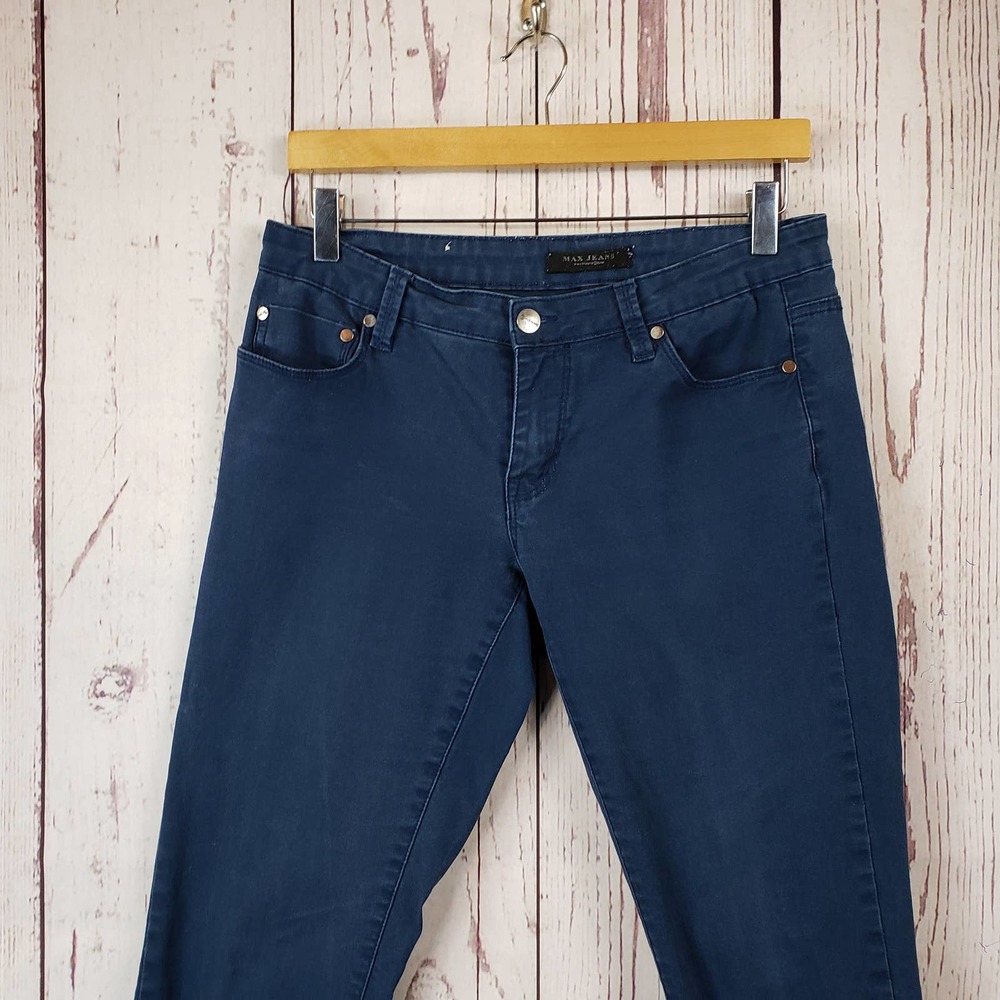 Max Capri Jeans Womens Size 6 Denim Stretch Tapered Blue